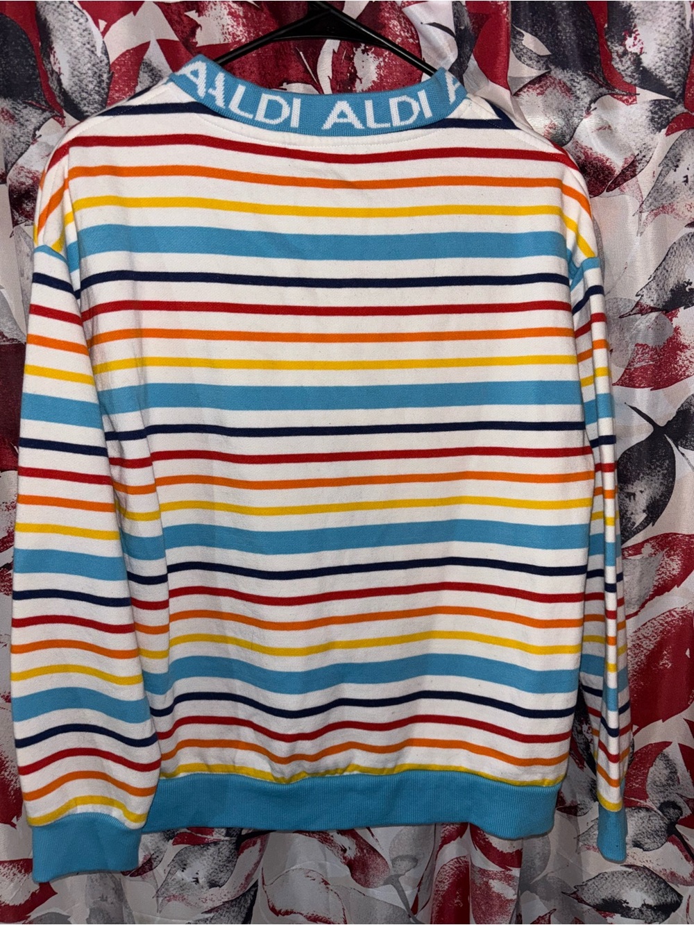 ALDI Multicolor Striped Crewneck Sweater - Picture 4 of 4